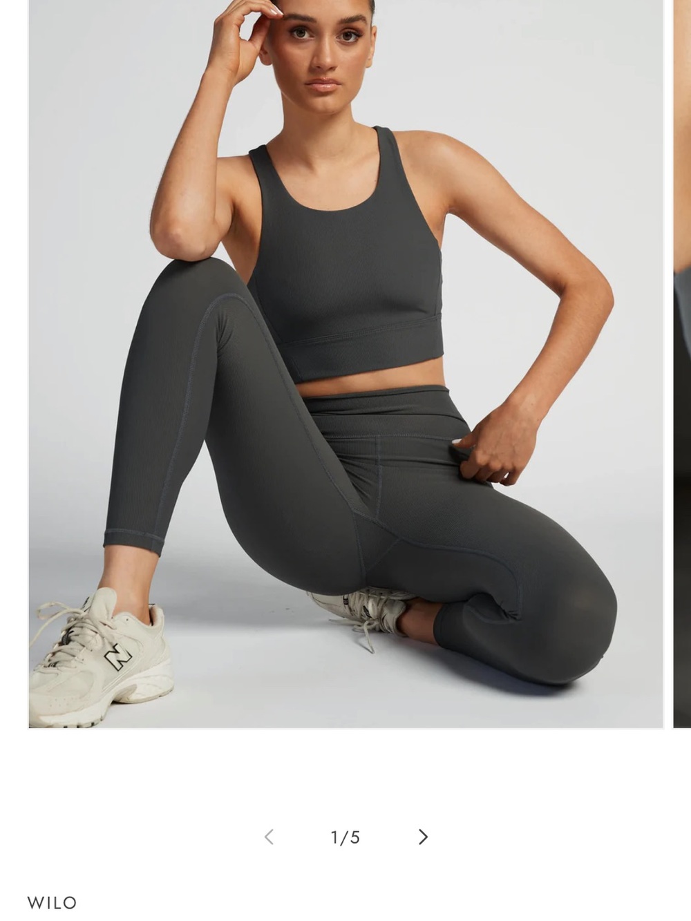Wilo Pink Ribbed Sports Bra - Picture 4 of 5